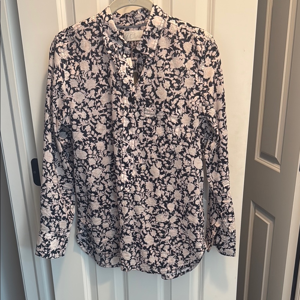 NWT J CREW cotton voile popover - size 4